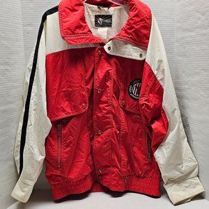 Vintage Hong Kong Mens Bold Jacket Sport TYROLIA by Head Zipper Snap Buttons L